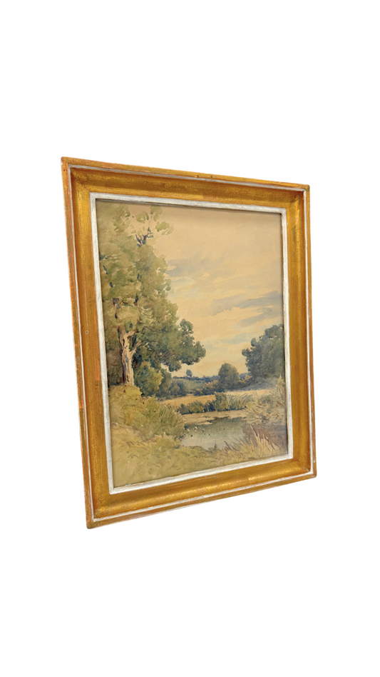 Étang de Bléneau Watercolor