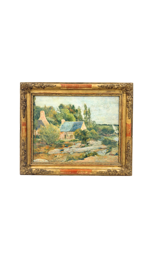 After Gauguin: Cottage Along the Stream
