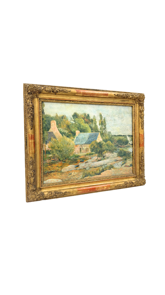 After Gauguin: Cottage Along the Stream
