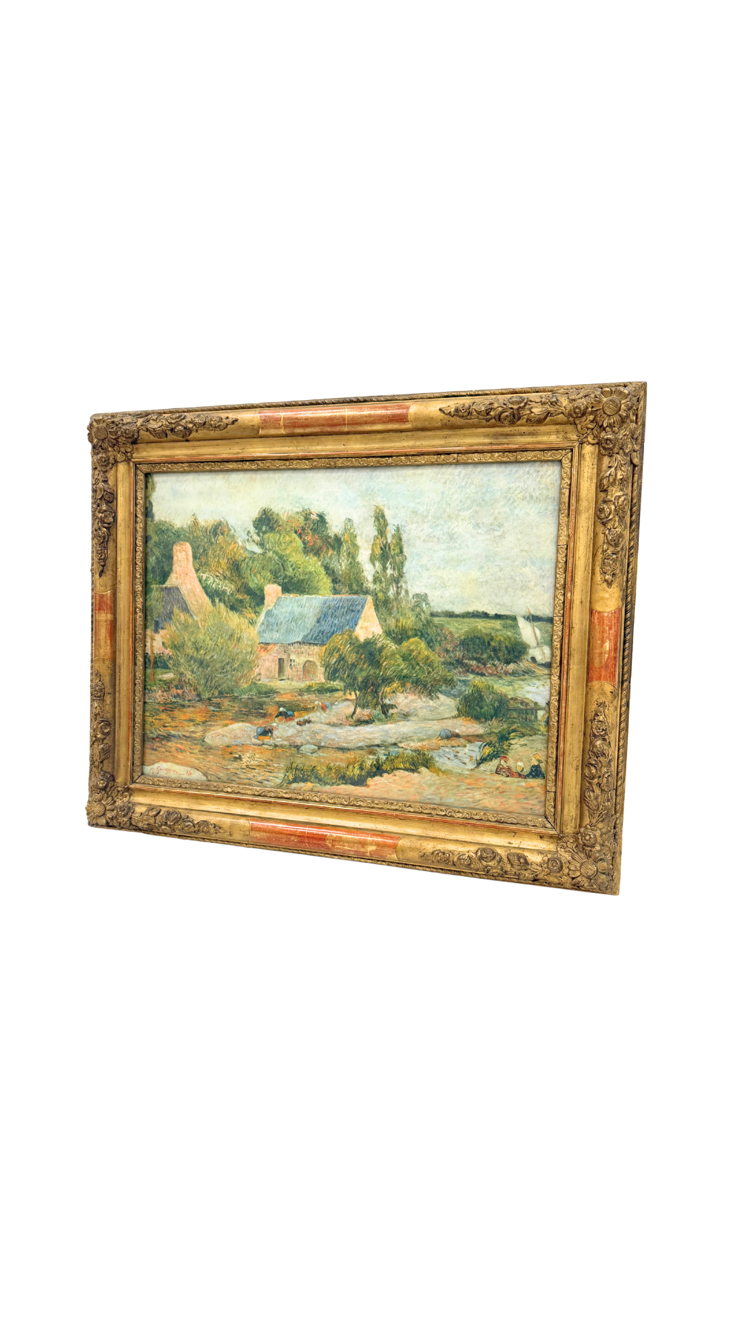 After Gauguin: Cottage Along the Stream