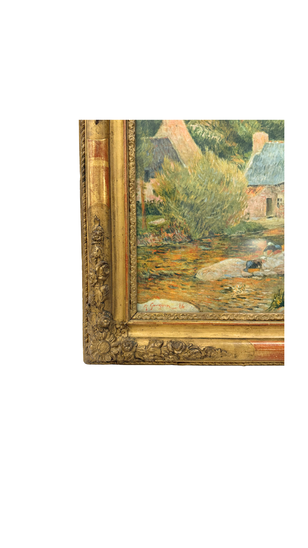 After Gauguin: Cottage Along the Stream