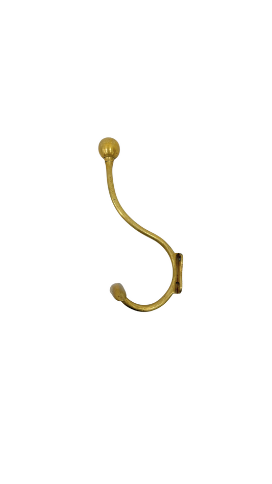 French Brass Coat Hook