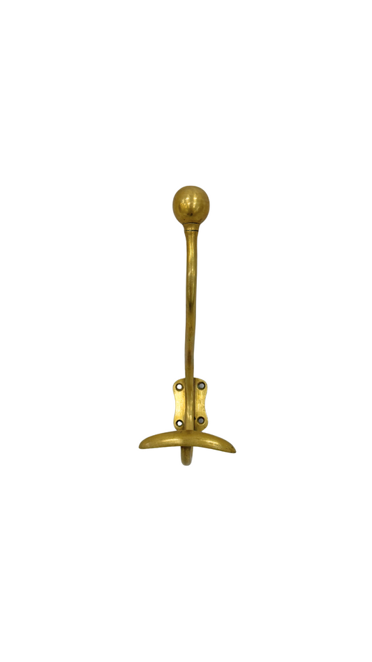 French Brass Coat Hook