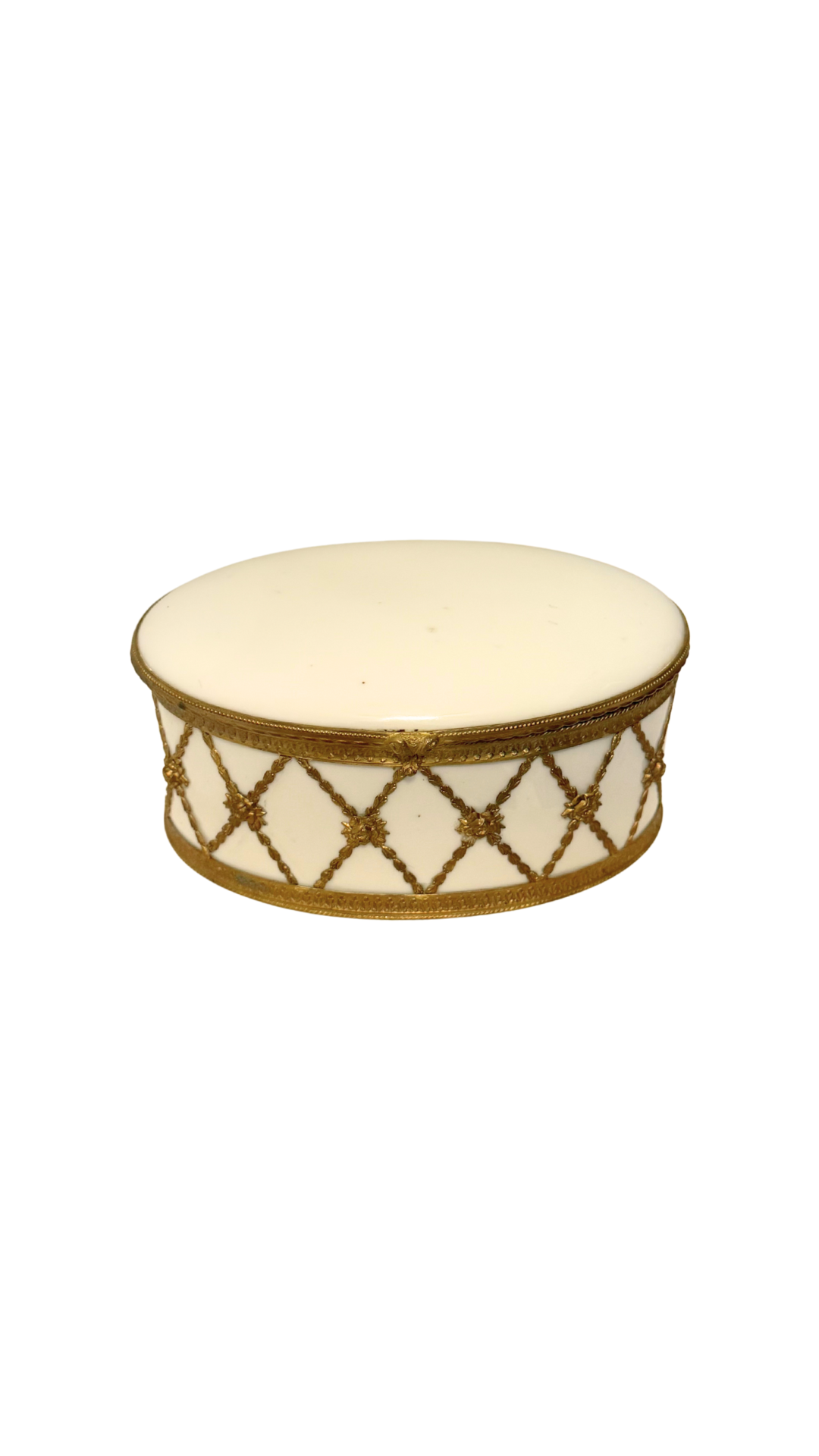 French Porcelain & Ormolu Jewelry Casket