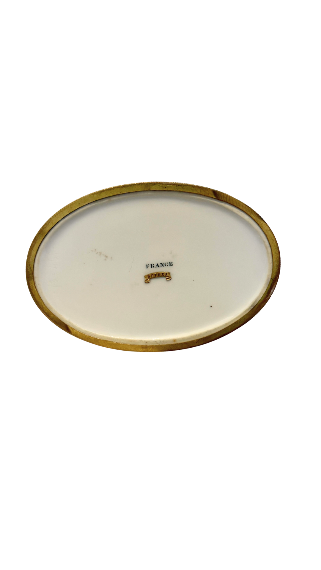 French Porcelain & Ormolu Jewelry Casket
