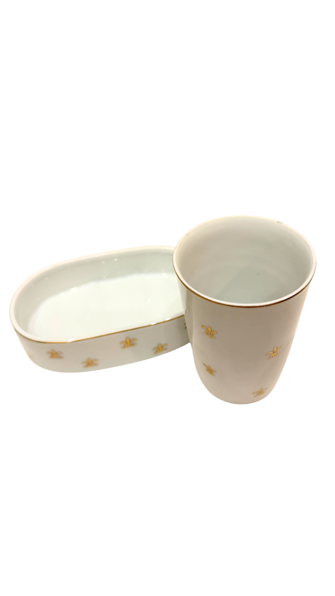 Lefton China Fleur-de-Lis Set