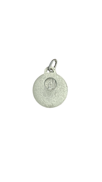 Dual-Sided Sterling Silver St. Christopher Medal Pendant