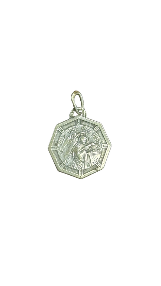 Sterling Silver St. Rita Medal