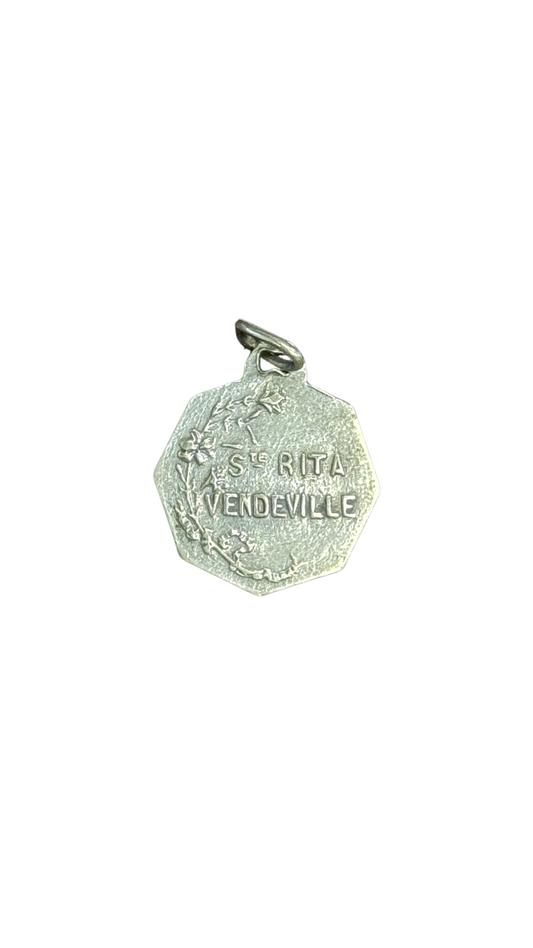 Sterling Silver St. Rita Medal