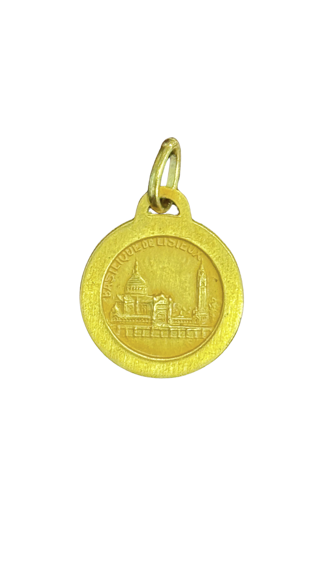 Gold-Plated St. Thérèse of Lisieux Medal