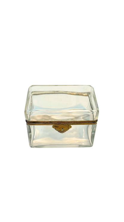 Antique Cut Crystal Casket with Ormolu Mounts