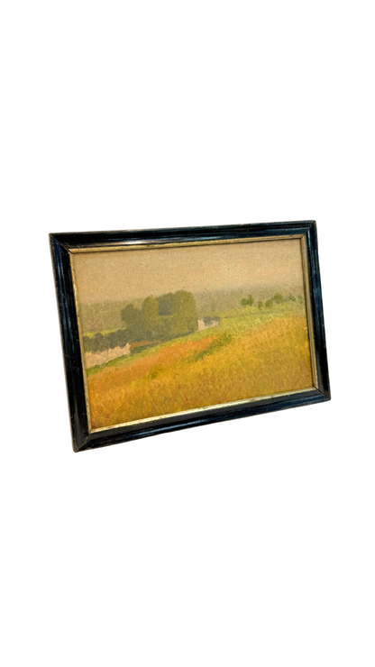 French School Oil on Canvas Landscape – Signed F. Roy