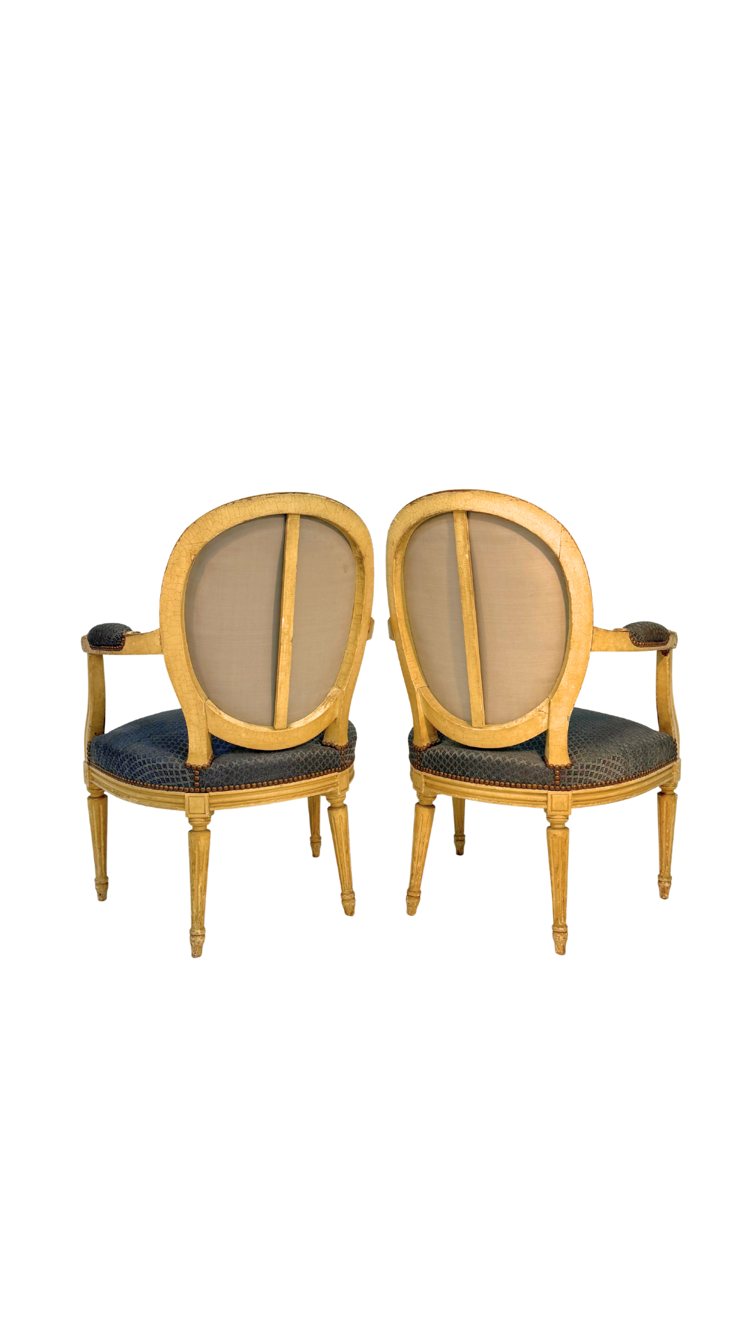 Pair of French Louis XVI-Style Fauteuils