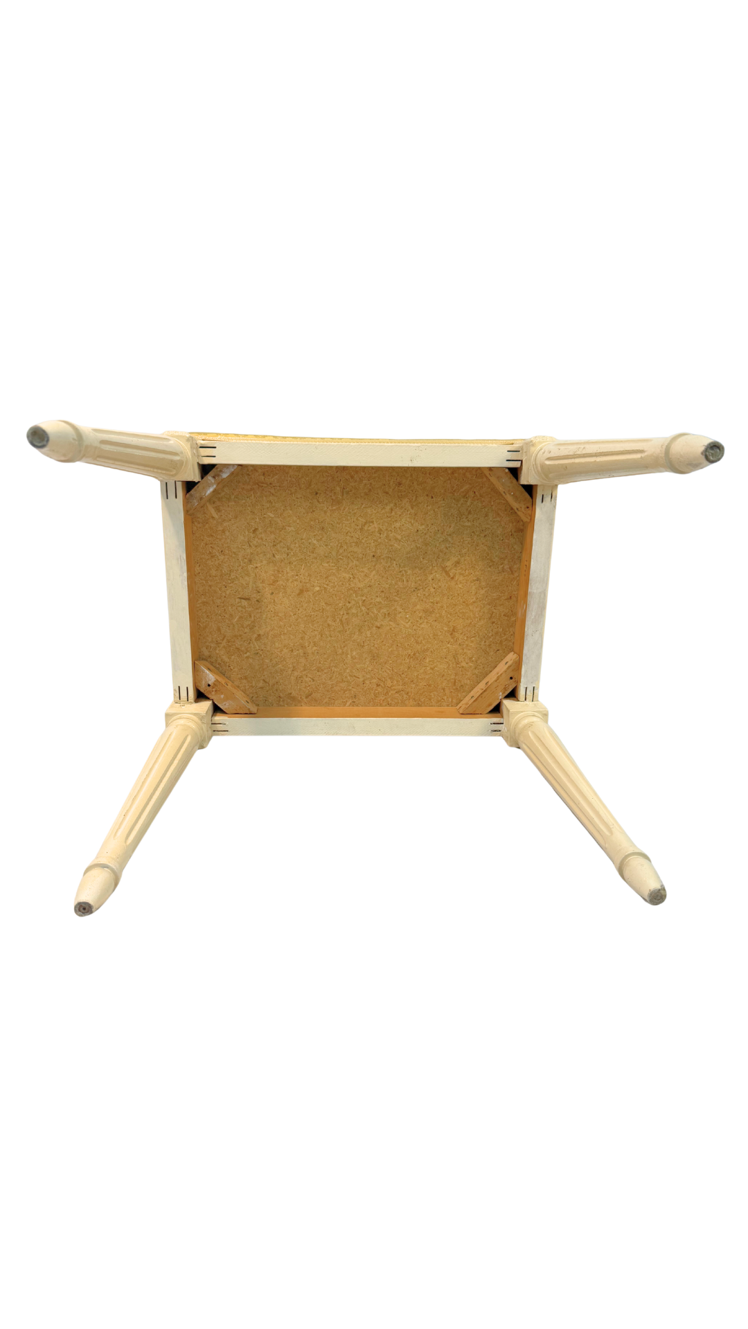 French Louis XVI Style Painted Bench with Upholstered Seat