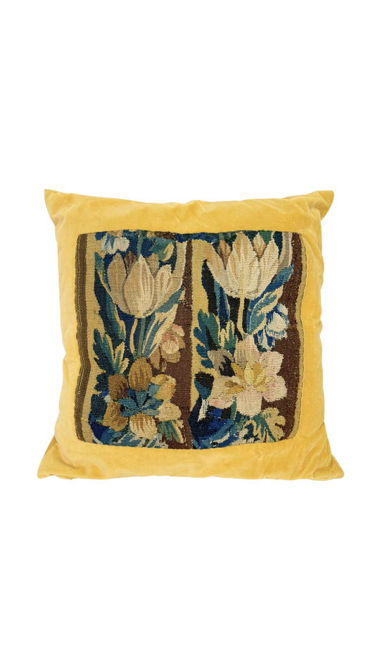 French Tapestry Fragment Pillow
