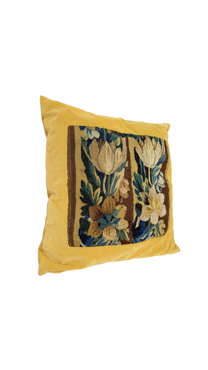 French Tapestry Fragment Pillow