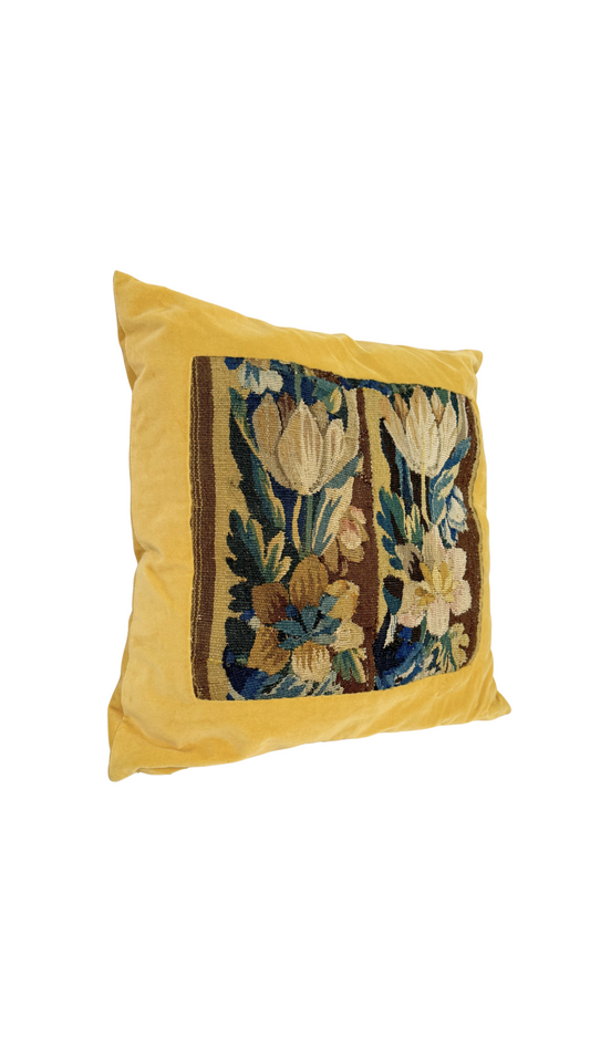 French Tapestry Fragment Pillow