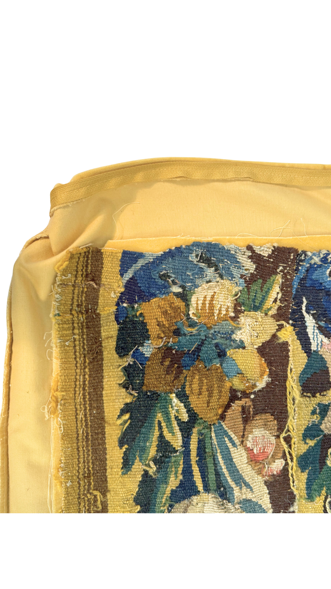 French Tapestry Fragment Pillow