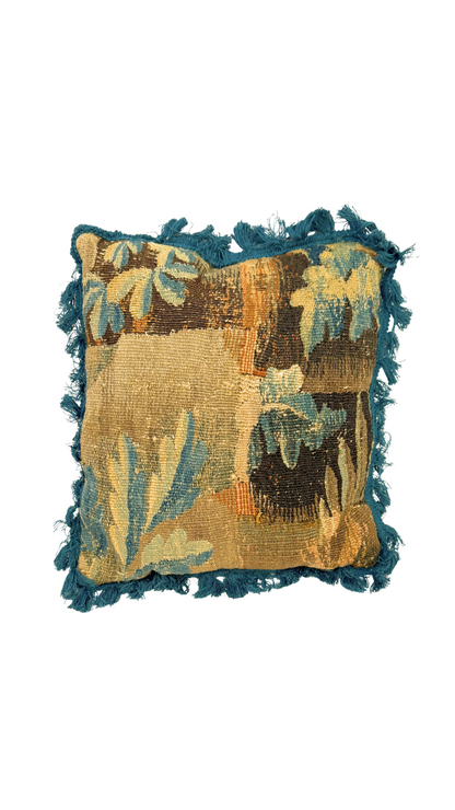 Pair of 18th-Century Tapestry Fragment Pillows