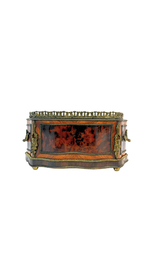 French Louis XVI Ormolu-Mounted Burl Wood Jardinière