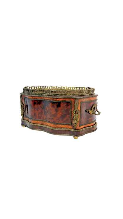 French Louis XVI Ormolu-Mounted Burl Wood Jardinière