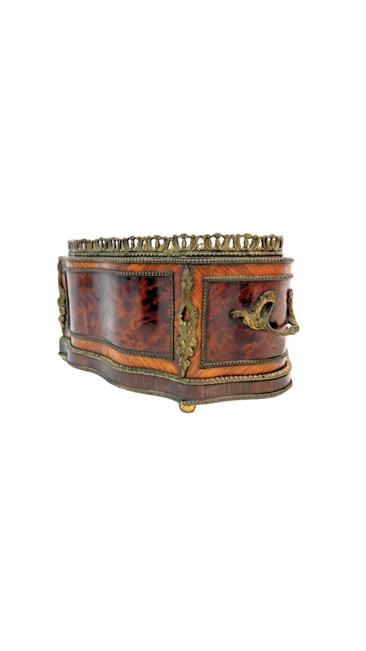 French Louis XVI Ormolu-Mounted Burl Wood Jardinière