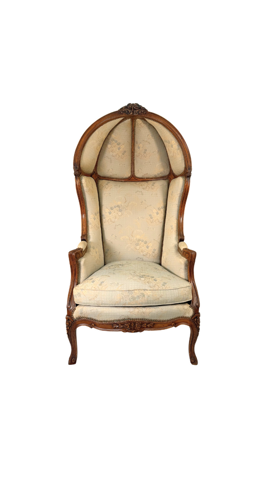 19th-Century French Canopy Porter’s Chair