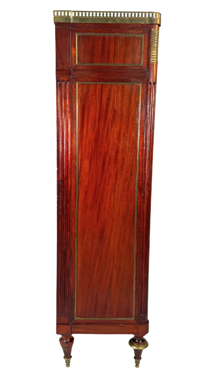 Louis XVI Period Mahogany & Brass-Mounted Semainier, 18th Century