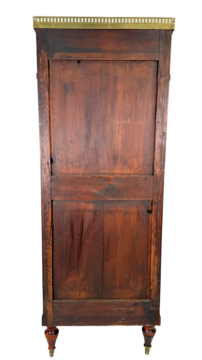 Louis XVI Period Mahogany & Brass-Mounted Semainier, 18th Century