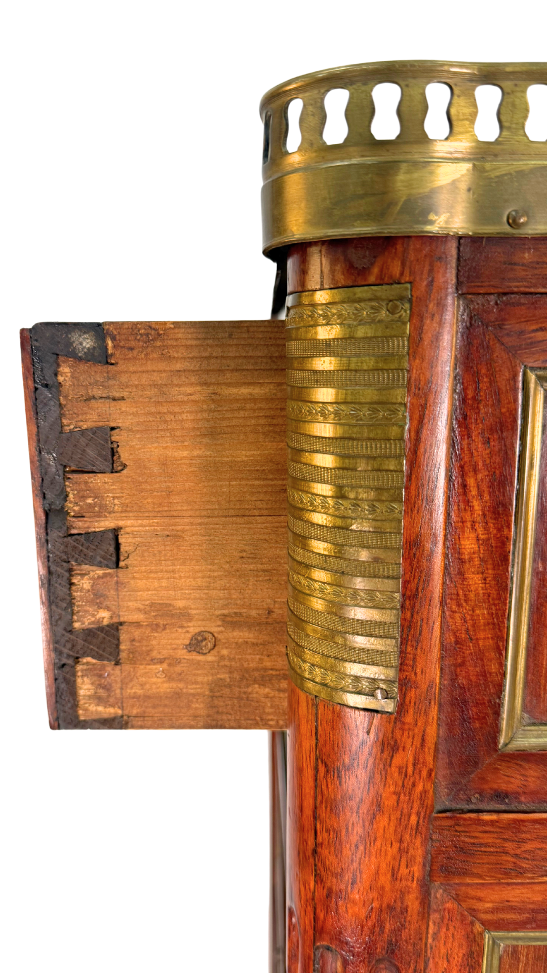 Louis XVI Period Mahogany & Brass-Mounted Semainier, 18th Century