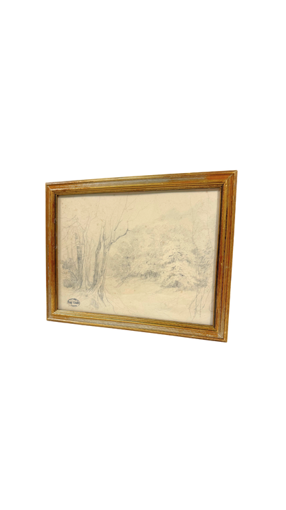 Pencil Landscape by Eugène Cicéri