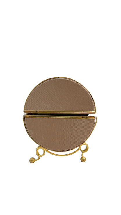 French Gilt Bronze & Silk Sewing Etui, 19th Century