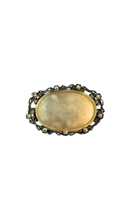 French Gilt and Silvered Bronze Keepsake Box