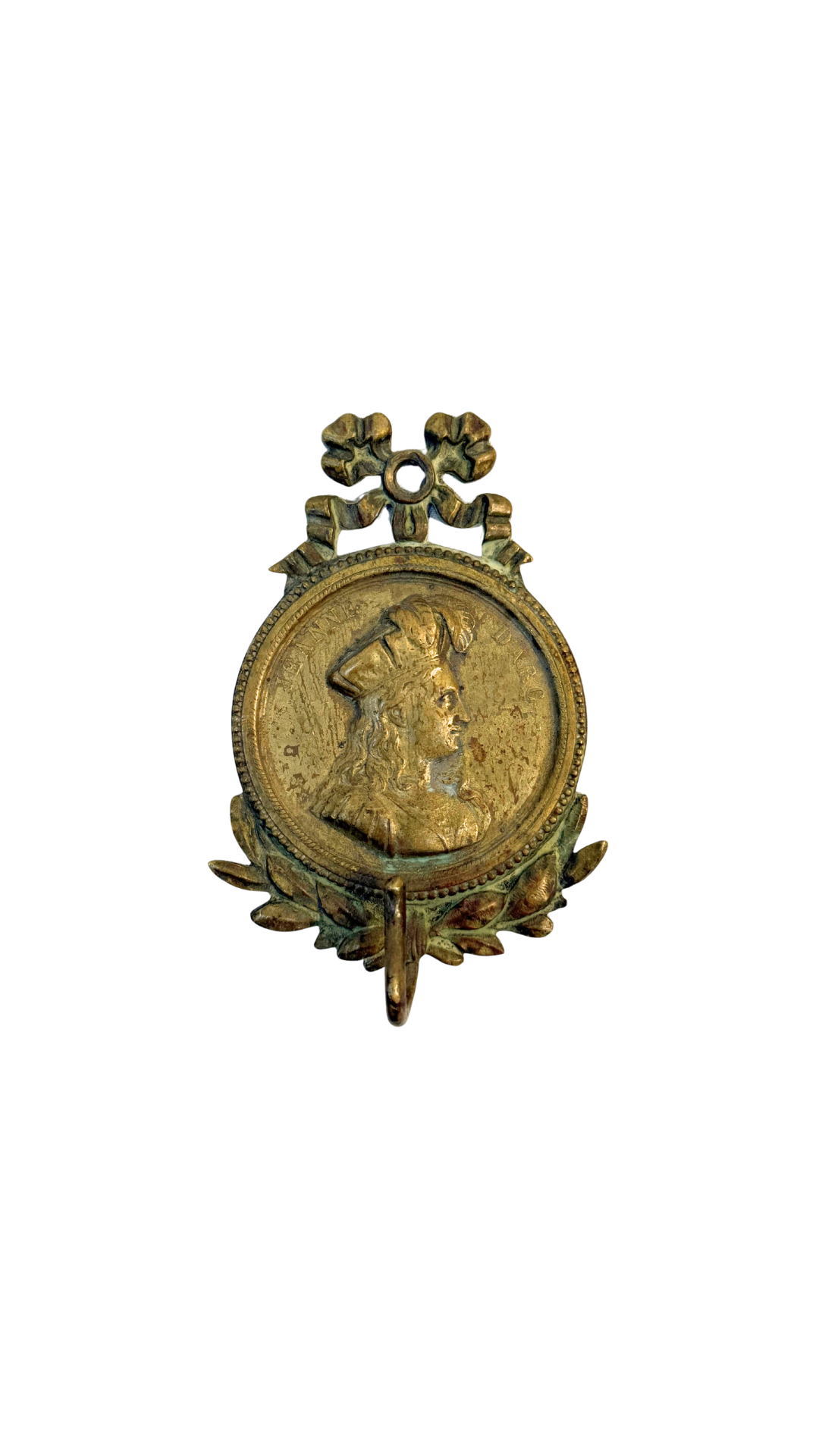 Jeanne d’Arc Bronze Wall Hook, Paris