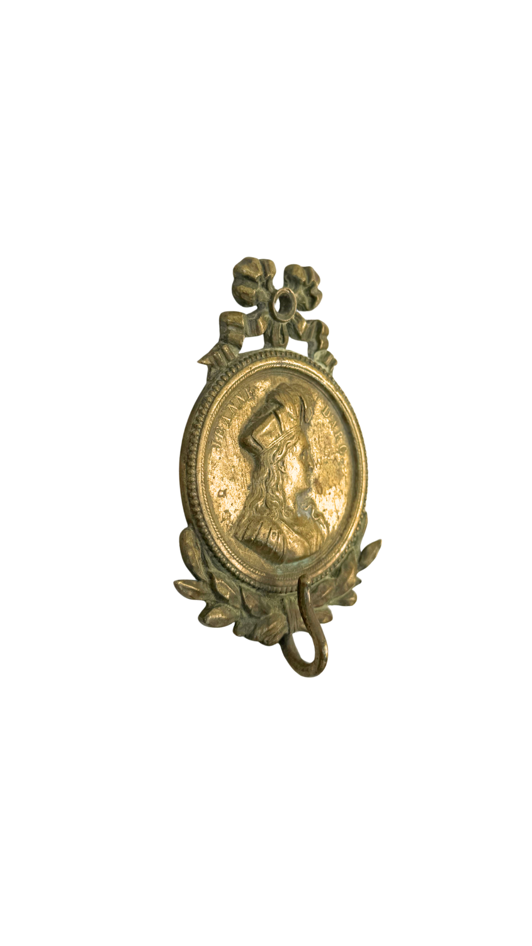 Jeanne d’Arc Bronze Wall Hook, Paris
