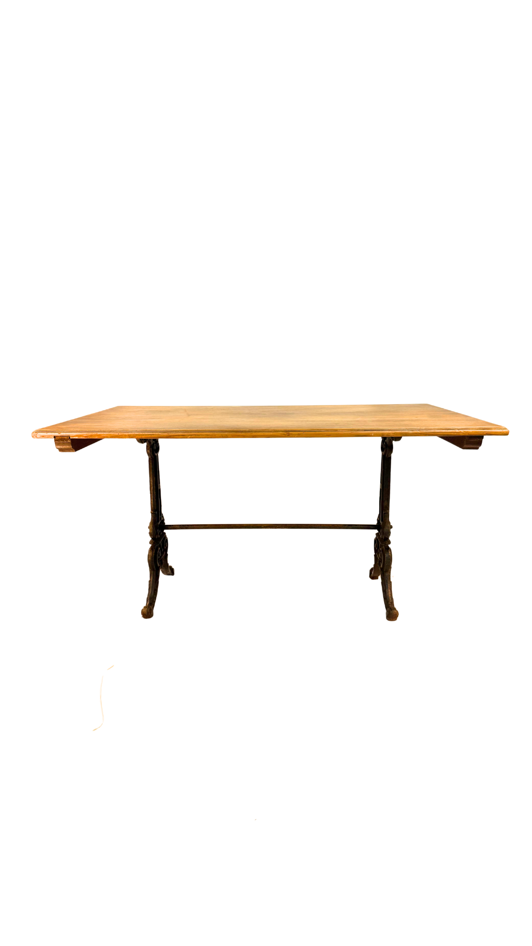 French Bistro Table with Cast Iron Base