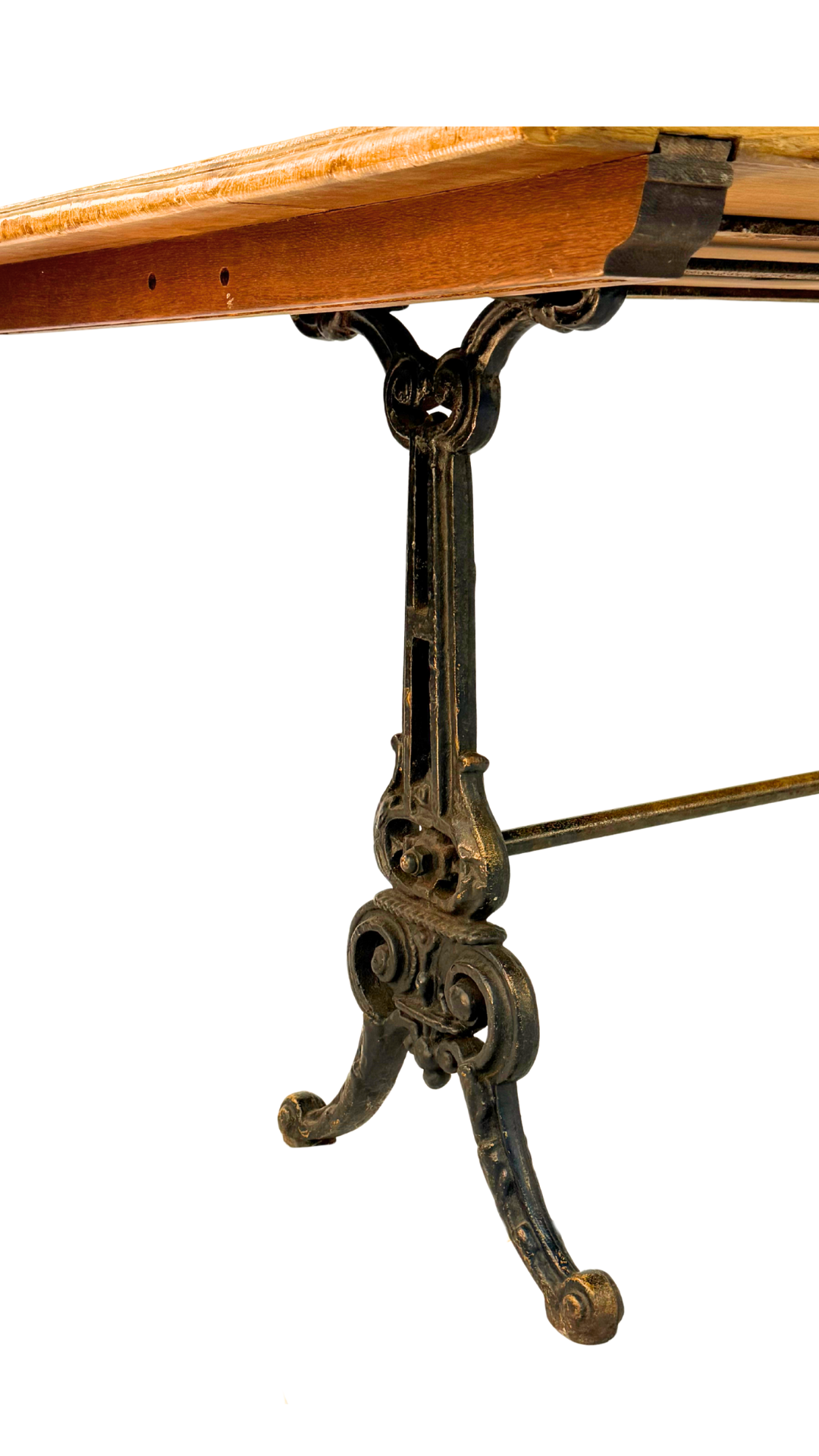 French Bistro Table with Cast Iron Base