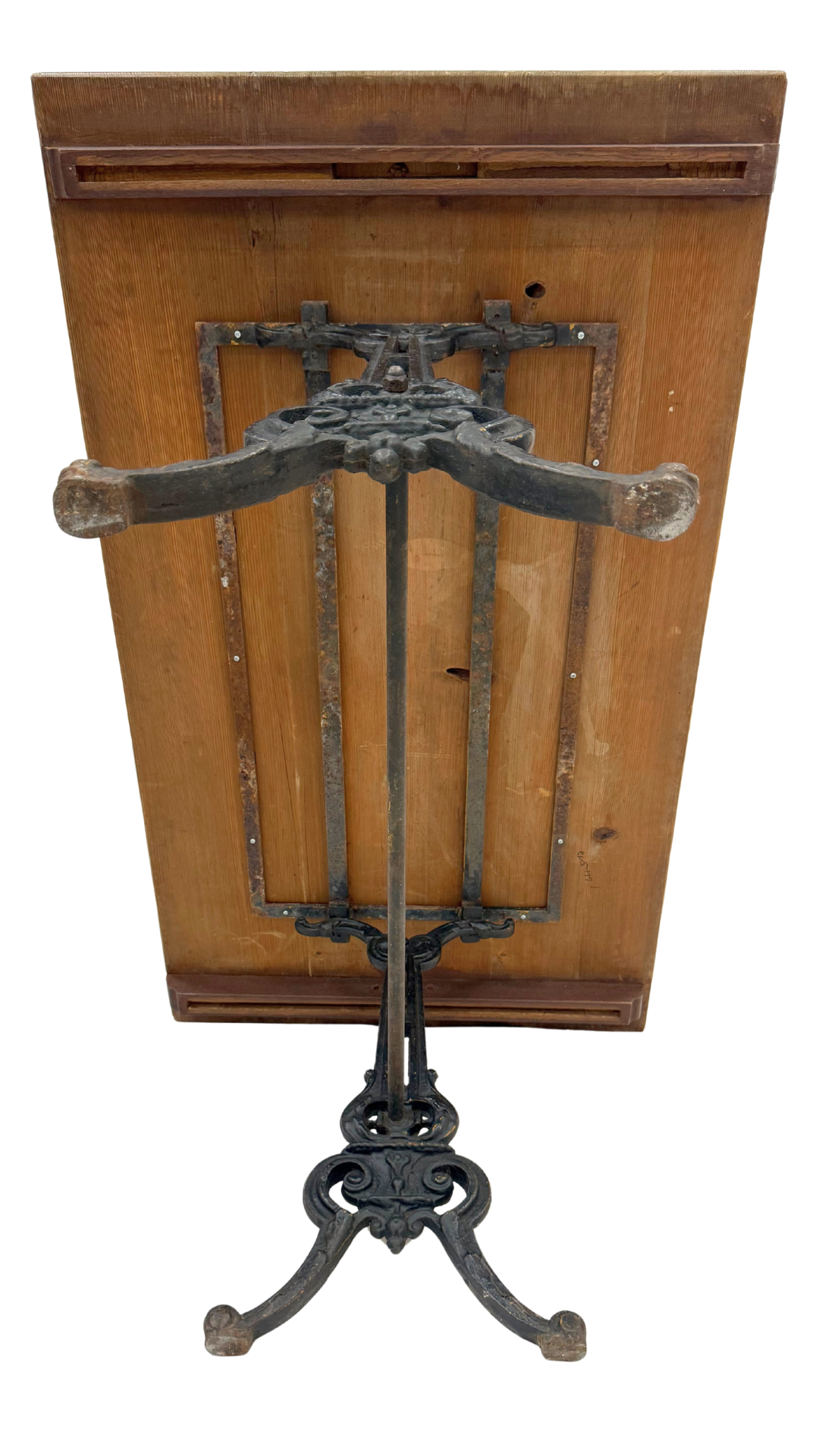 French Bistro Table with Cast Iron Base