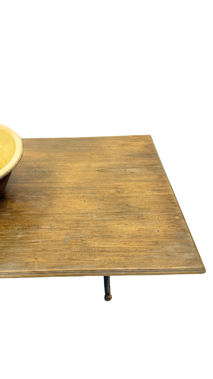 French Bistro Table with Cast Iron Base