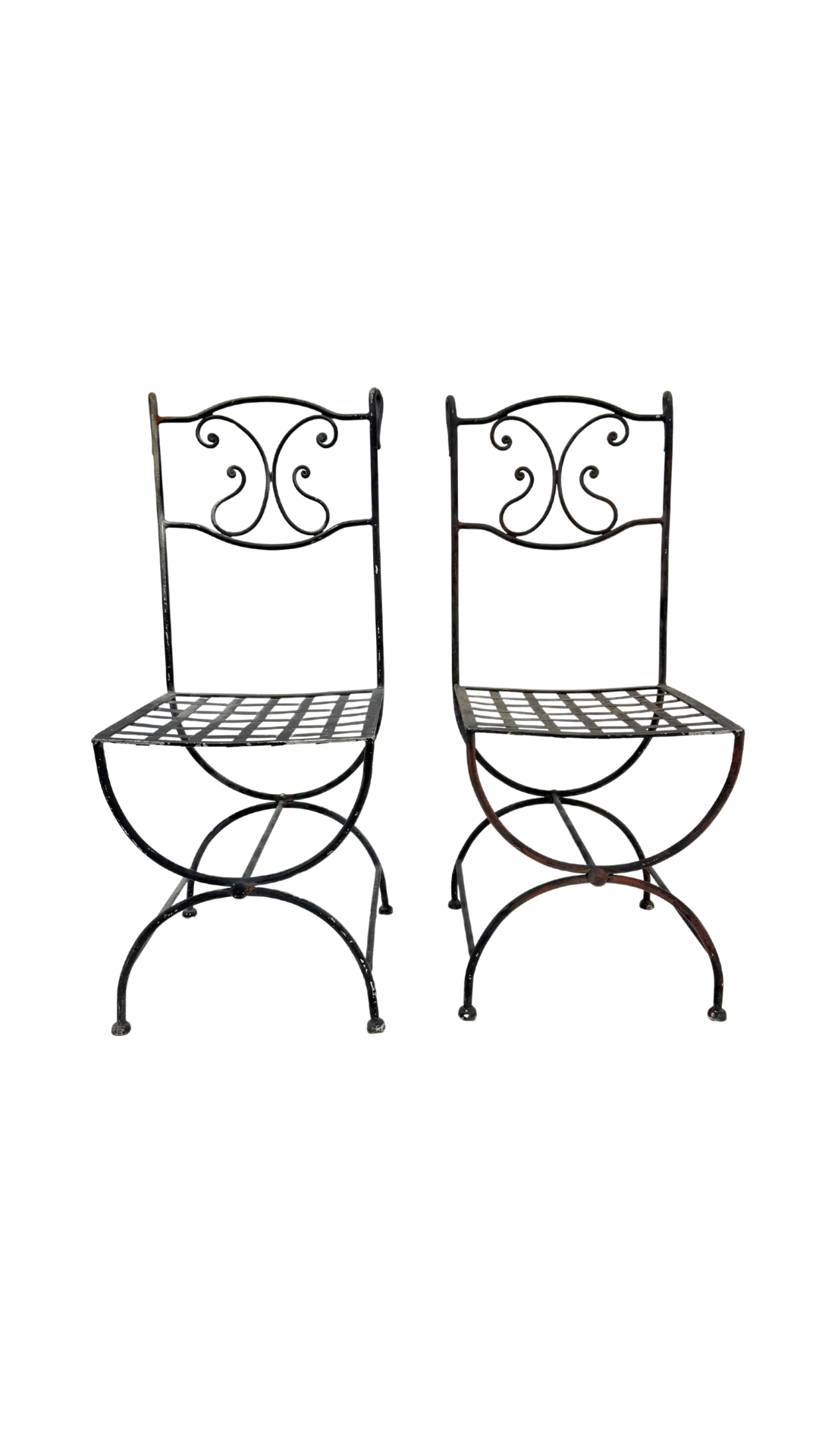Pair of Wrought Iron Chairs