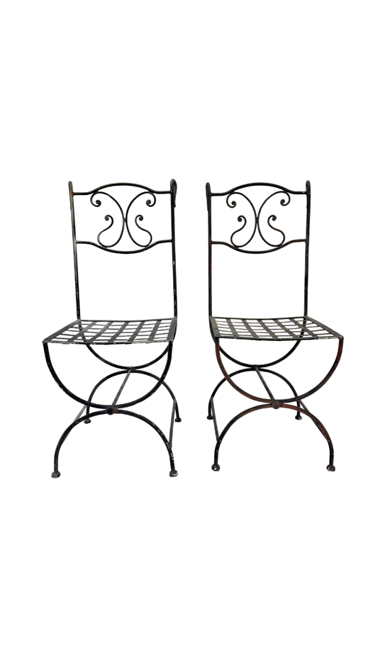 Pair of Wrought Iron Chairs