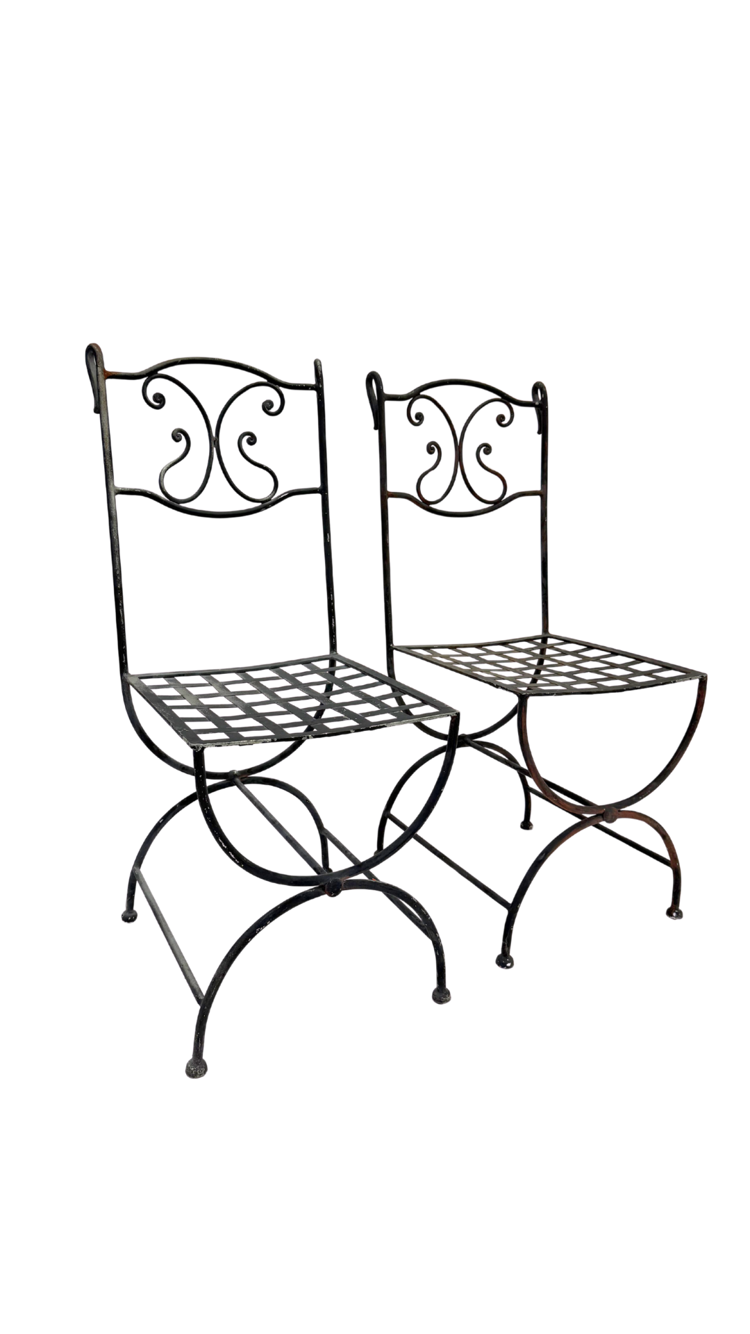 Pair of Wrought Iron Chairs
