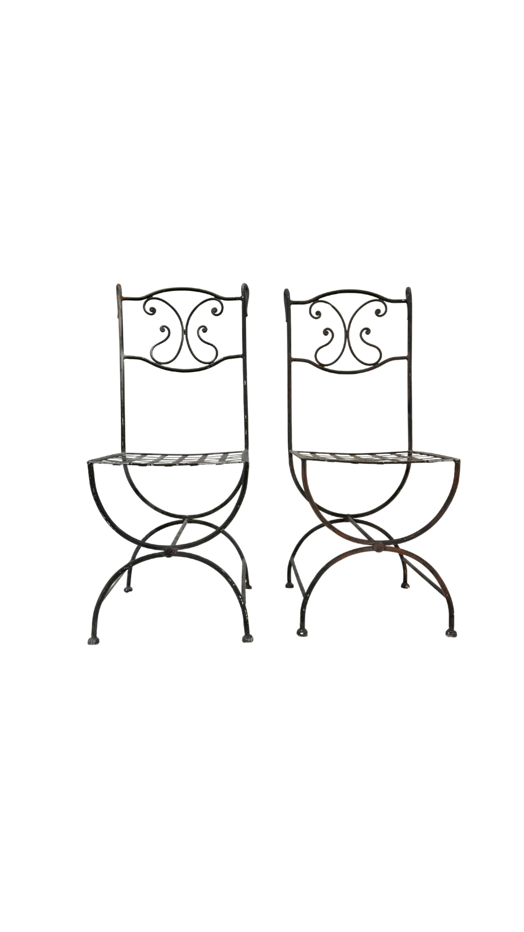 Pair of Wrought Iron Chairs