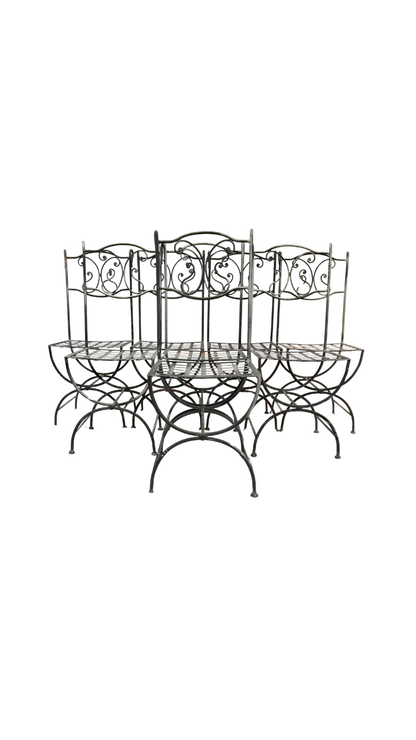 Pair of Wrought Iron Chairs