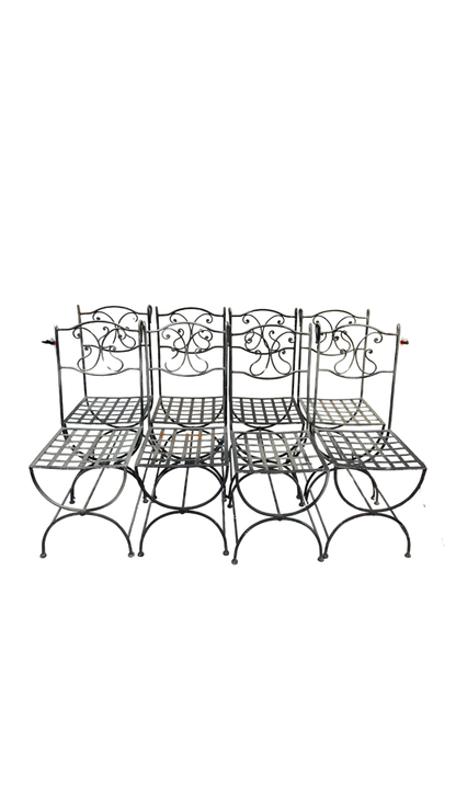 Pair of Wrought Iron Chairs
