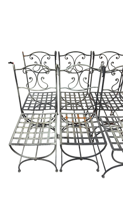 Pair of Wrought Iron Chairs