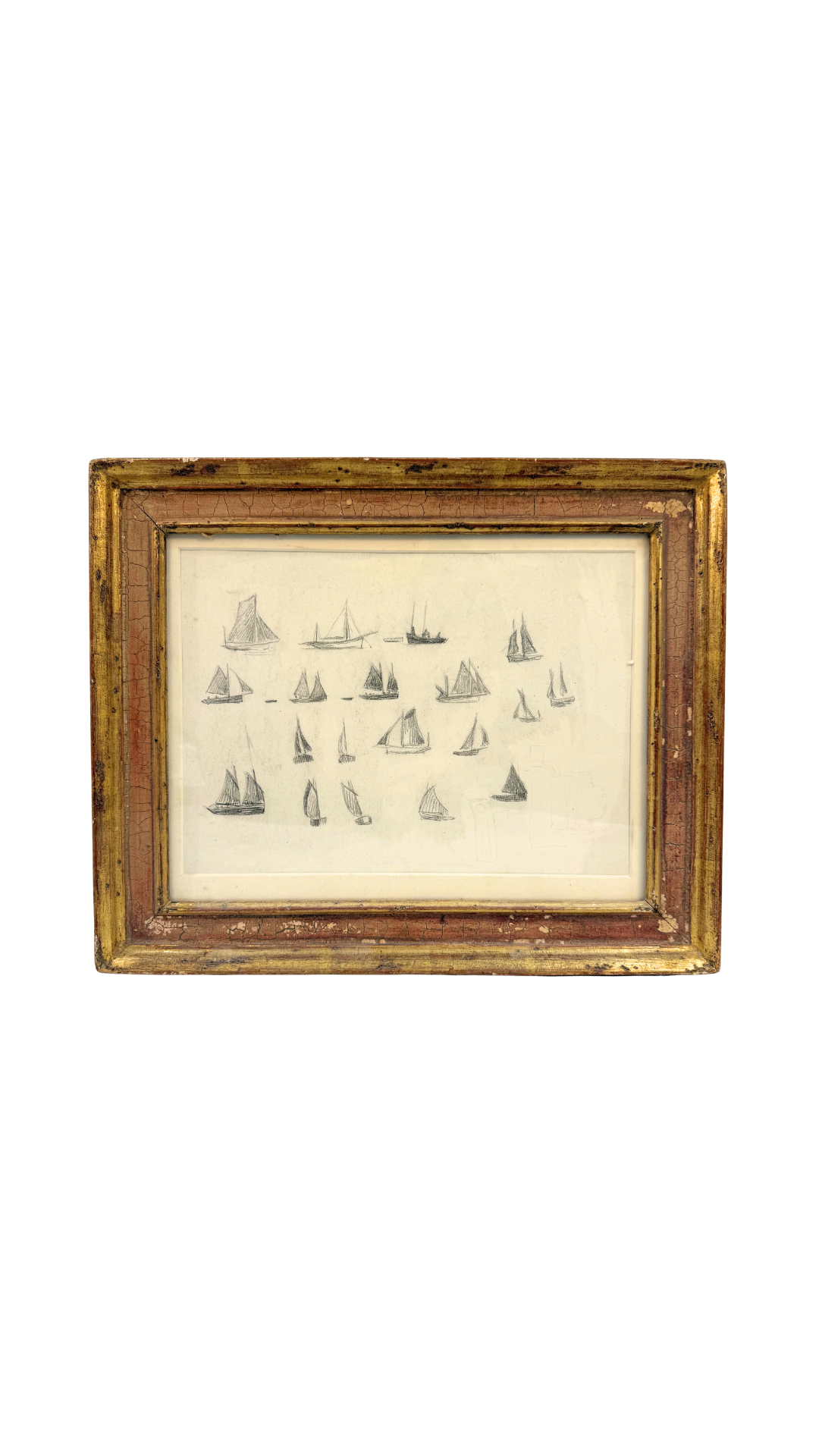 Antique French Maritime Study