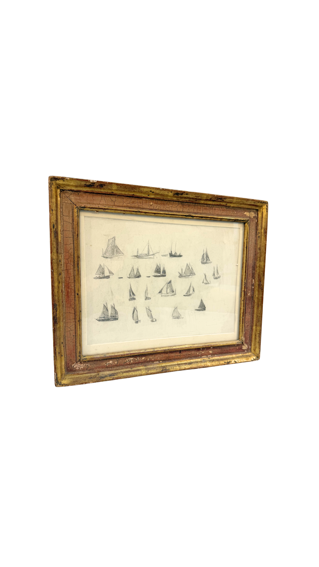 Antique French Maritime Study