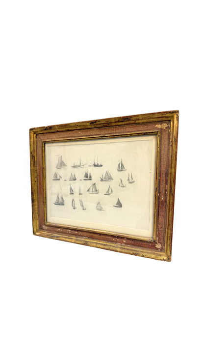 Antique French Maritime Study