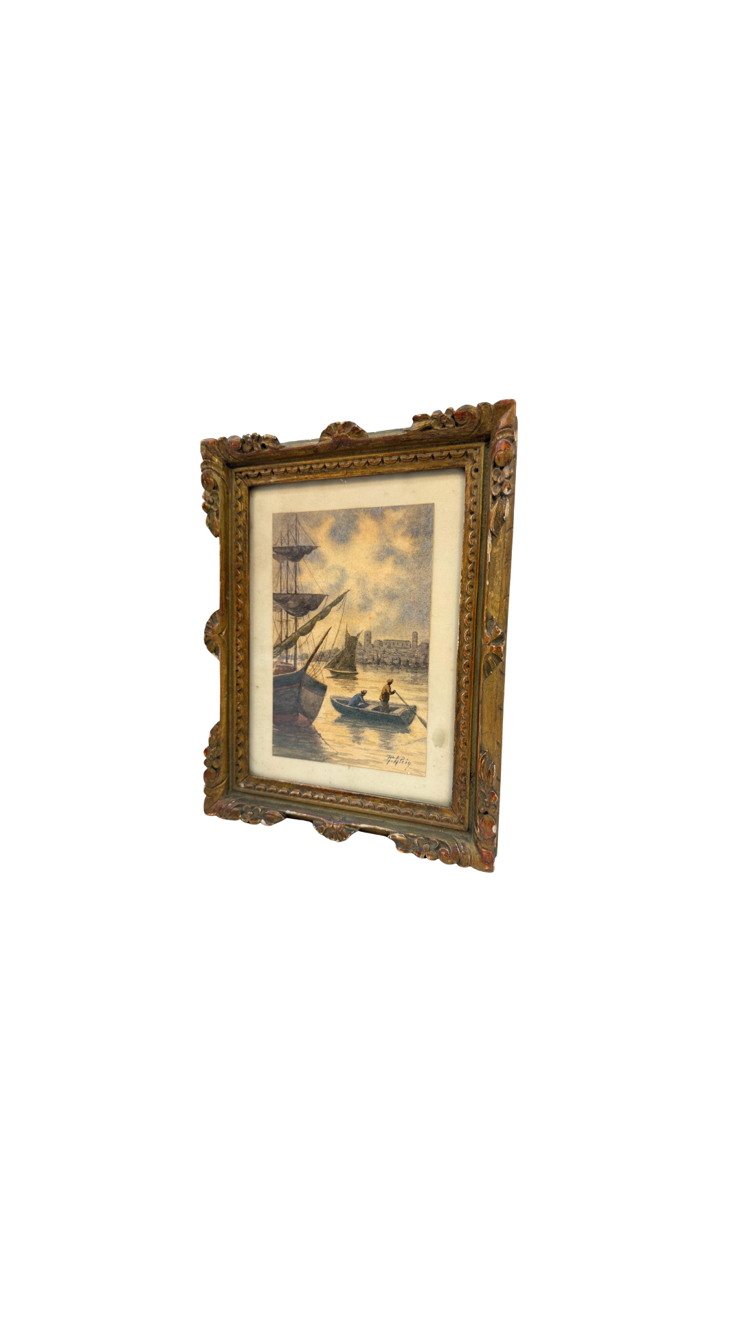 Harbor Watercolor, F. Klein